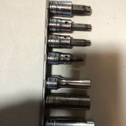Snap-On Torx Socket Set With Misc Extras 7 Pieces Total