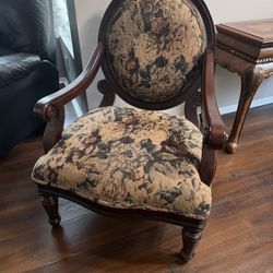 (2) Oversized Chairs - Floral Pattern 