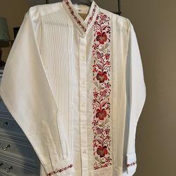 Men  Mexican Dress Shirt 