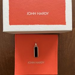 John Hardy Black Onyx Talisman Necklace, Sterling Silver. Brand New With Box