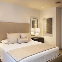 KING Custom Leather Bed Frame with Mattress