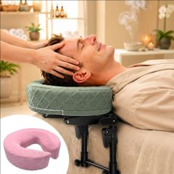 Massage Headrest for Bed, Adjustable Face Cradle with Memory Foam Pillow
Sturdy alloy structure, tool-free quick installation