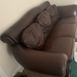 Leather Sofas  3 Piece 