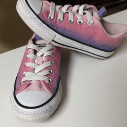 Converse Chuck Taylor All Star Rave kids casual shoes Sneakers pink purple Sz 12