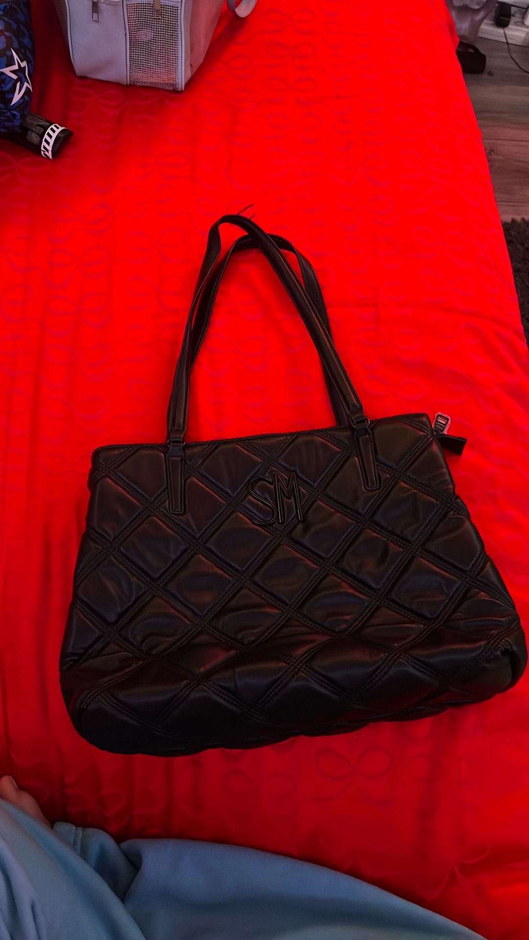 Steve Madden Quilted Pattern Purse 