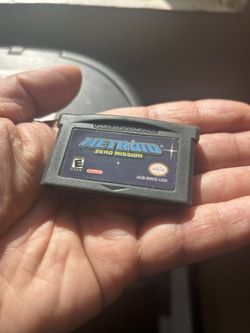 Metroid Zero Mission GBA Authentic Cartridge and Booklet