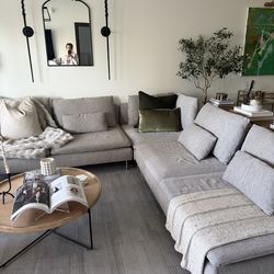 Modern L-Shape Sectional Sofa with Chaise – Excellent Condition