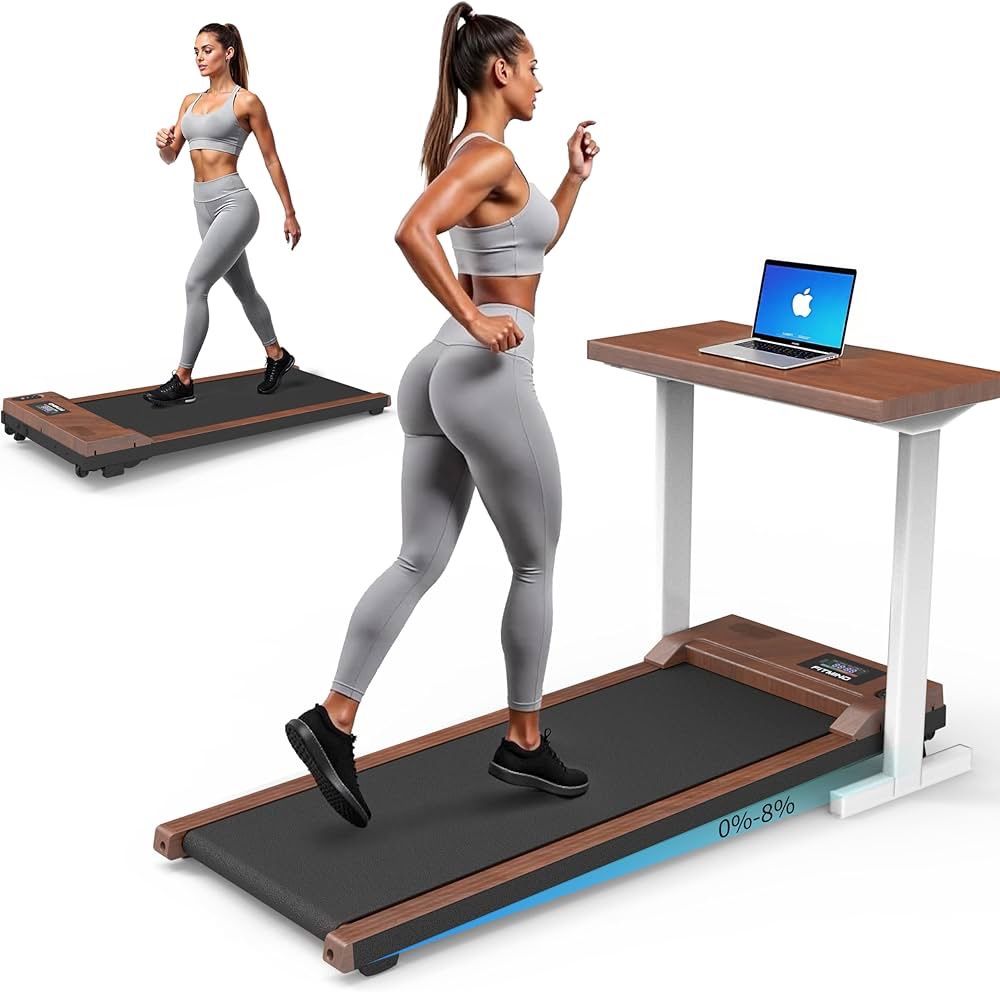 Walking Pad Treadmill for Home Office,2 in 1 Under Desk Treadmill 2.5HP Low Noise Portable Treadmills with Remote Control and LED Display, Compact Tre