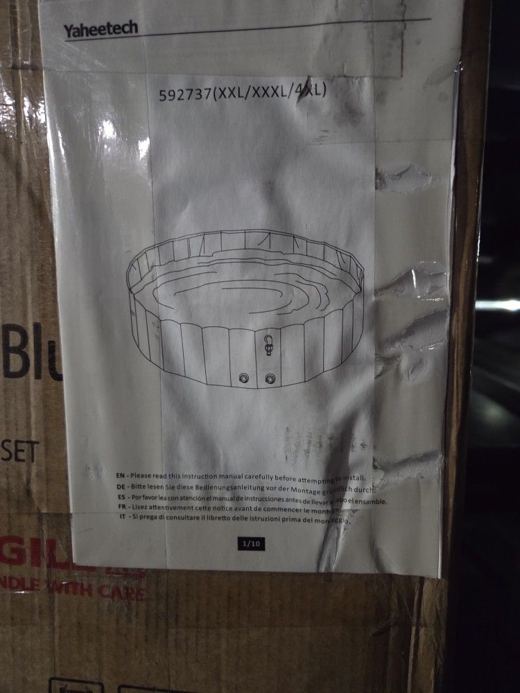 Yaheetech foldable pet swimming pool. 