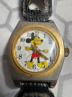 Vintage Mickey Mouse Swiss Watch