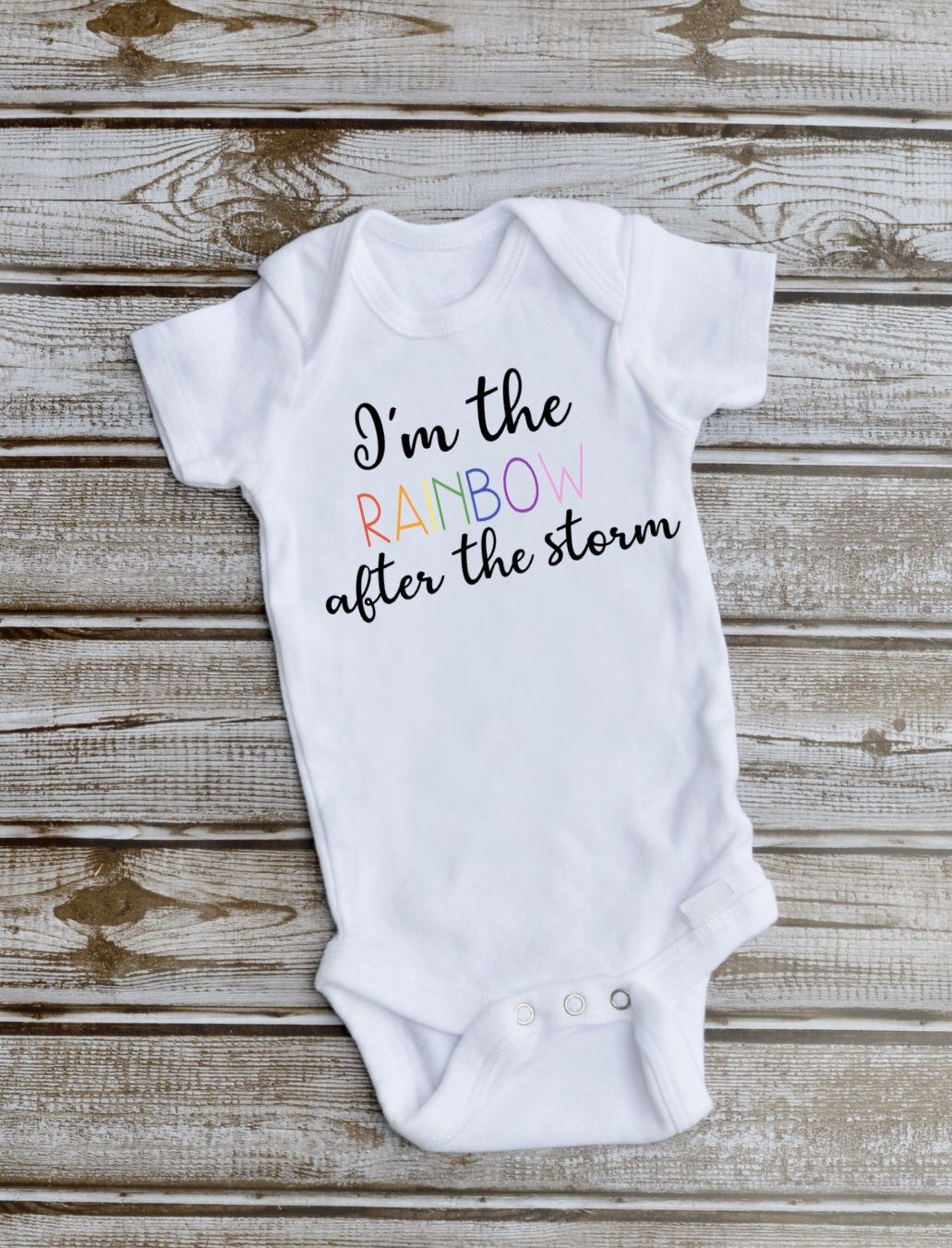 Rainbow baby 🌈 onesie