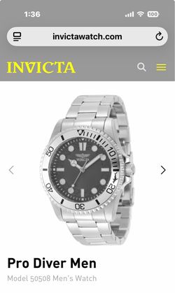 New Unworn Invicta Pro Diver 50508