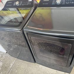 Washer And Dryer Samsung Set Electirc 27 Inches Wide 28 Inches Depth 