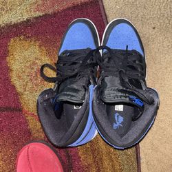Black blue suade Jordan 1
