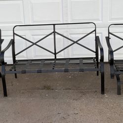 3-Piece Metal Outdoor Patio Furniture Set 