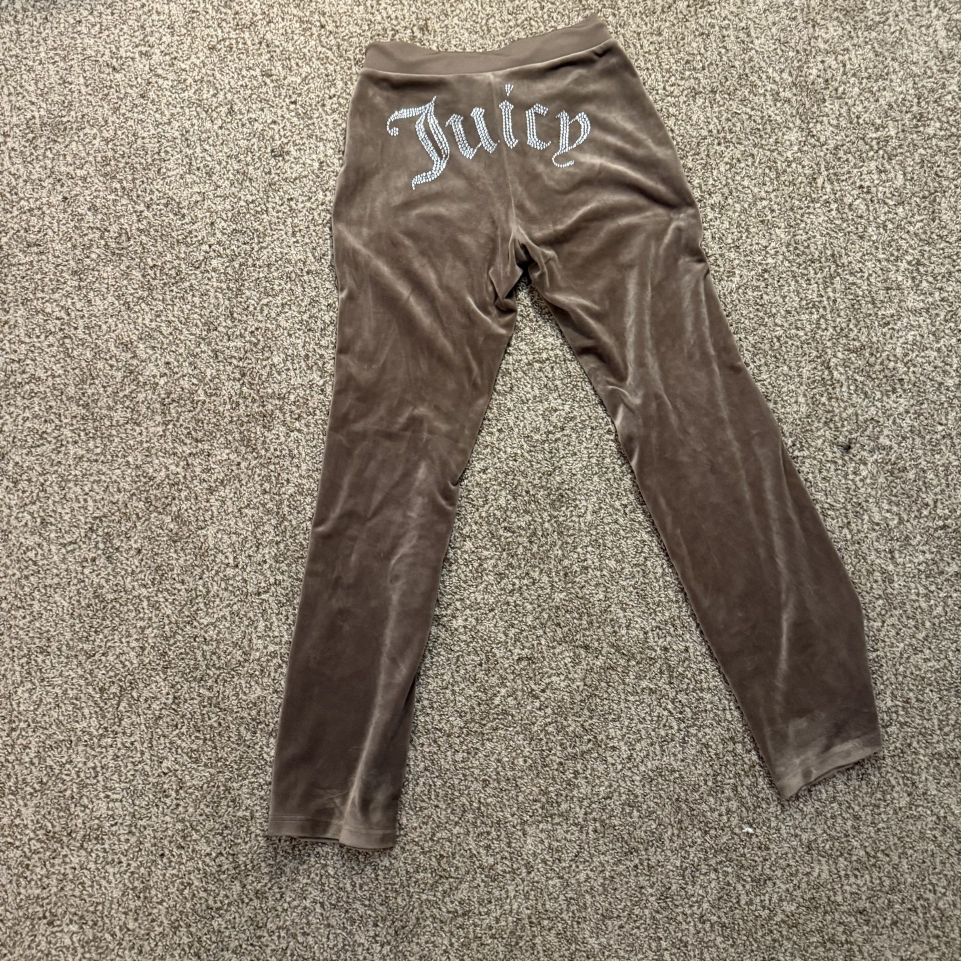 Juicy Couture Brown Velour Pants – Size S