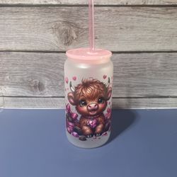Customized 16oz Glass Cup