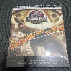 Jurassic Park 4 Movie Collection 4K Ultra HD+ Blu-ray+ Digital