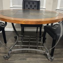 Wood/metal Kitchen Table 