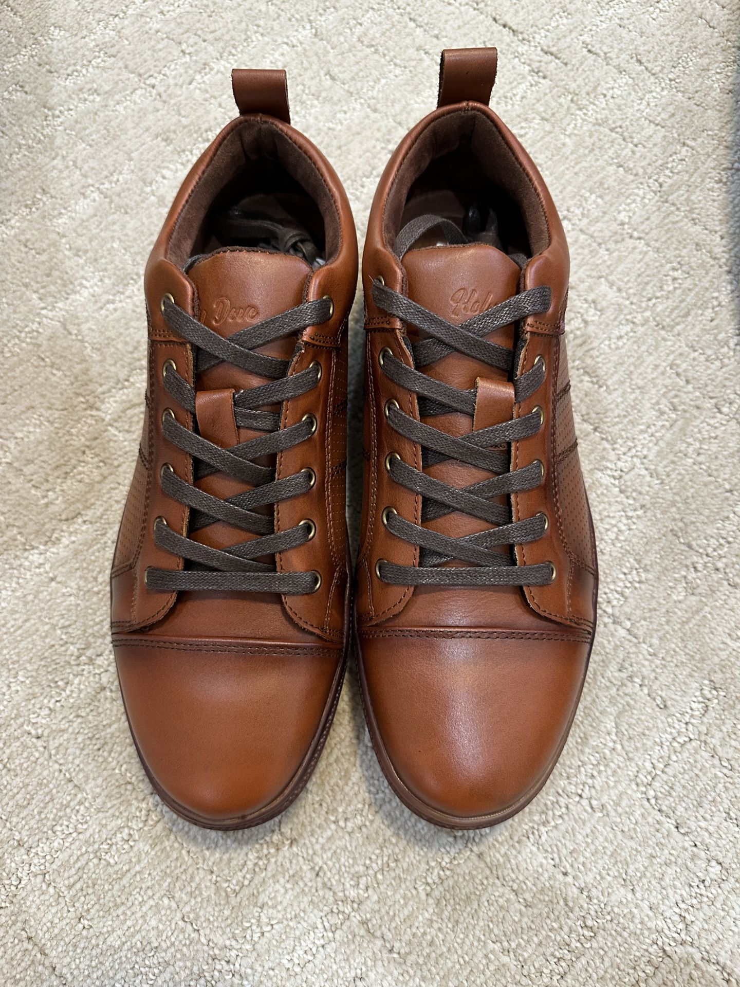 Men’s Casual Oxford Sneakers (brown) Size 9.5