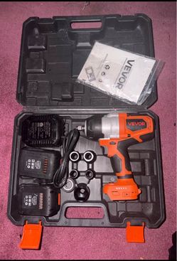 VEVOR Cordless Impact Wrench Kit with Case