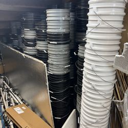 Lot Of 100 Buckets. 7 Gallon Handle Pots W/ Drilled Drainage Holes Plants Trees Transplant 