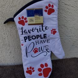 My Favorite People Have Paws Oven Mitt
