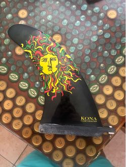 9 “Kona classic collections sun design  longboard fin (surfboard)