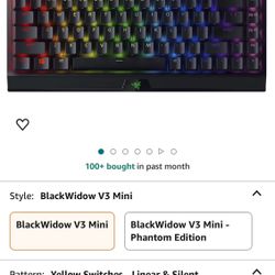  razer blackwidow v3 mini Hyper Speed