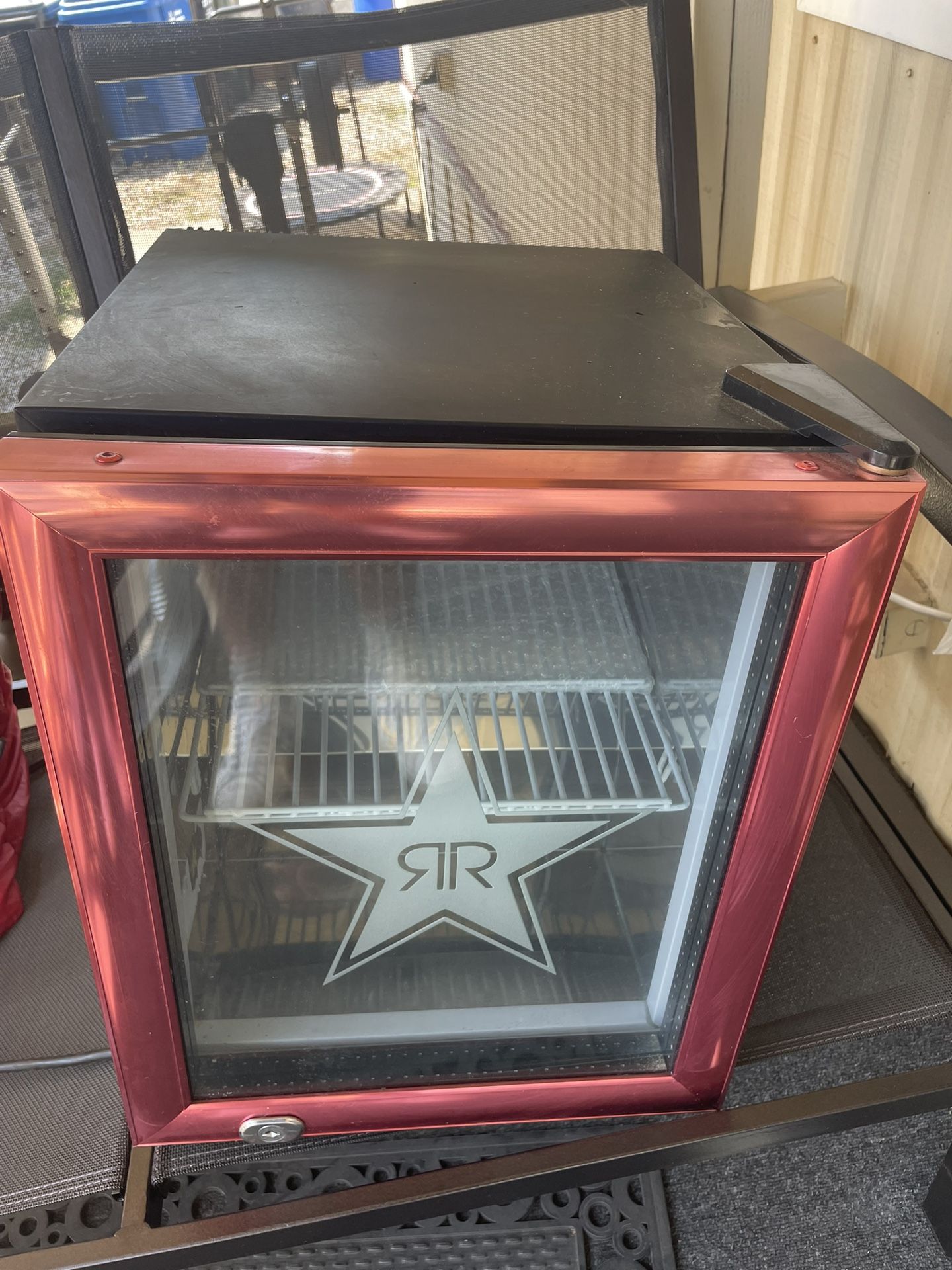 Rockstar Energy Drink Beverage Cooler / Mini Fridge – Works Great!