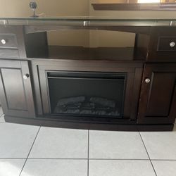 Fireplace Tv Stand With Good Storage