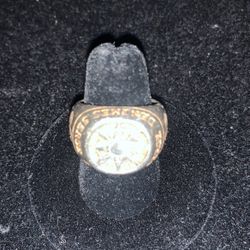 Serge Denimes UK Designer Signed Mark Silver Compass Ring