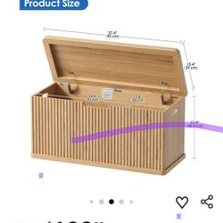 Fluted Storage Chest