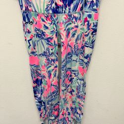 Lilly Pulitzer Leggings Weekender Cropped Multi Cabana Cocktail Size XXS