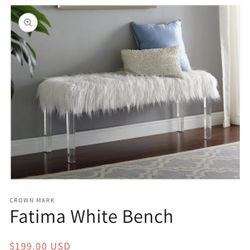 NIB Fatima Bench White