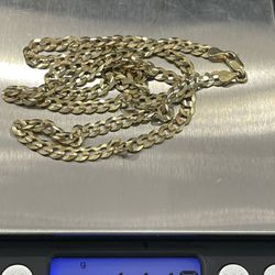 10k Gold Flat Curb Chain