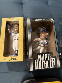 Dodgers Promo Bobble heads Buehler And Manny Mota
