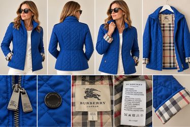 BURBERRY LONDON – ROYAL BLUE QUILTED JACKET