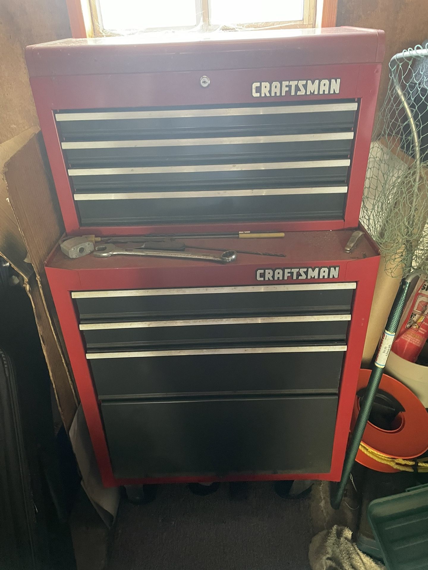 Craftsman Tool Box With Miscellaneous Tools