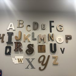 Custom Alphabet Wall Collage - Playroom/Home School