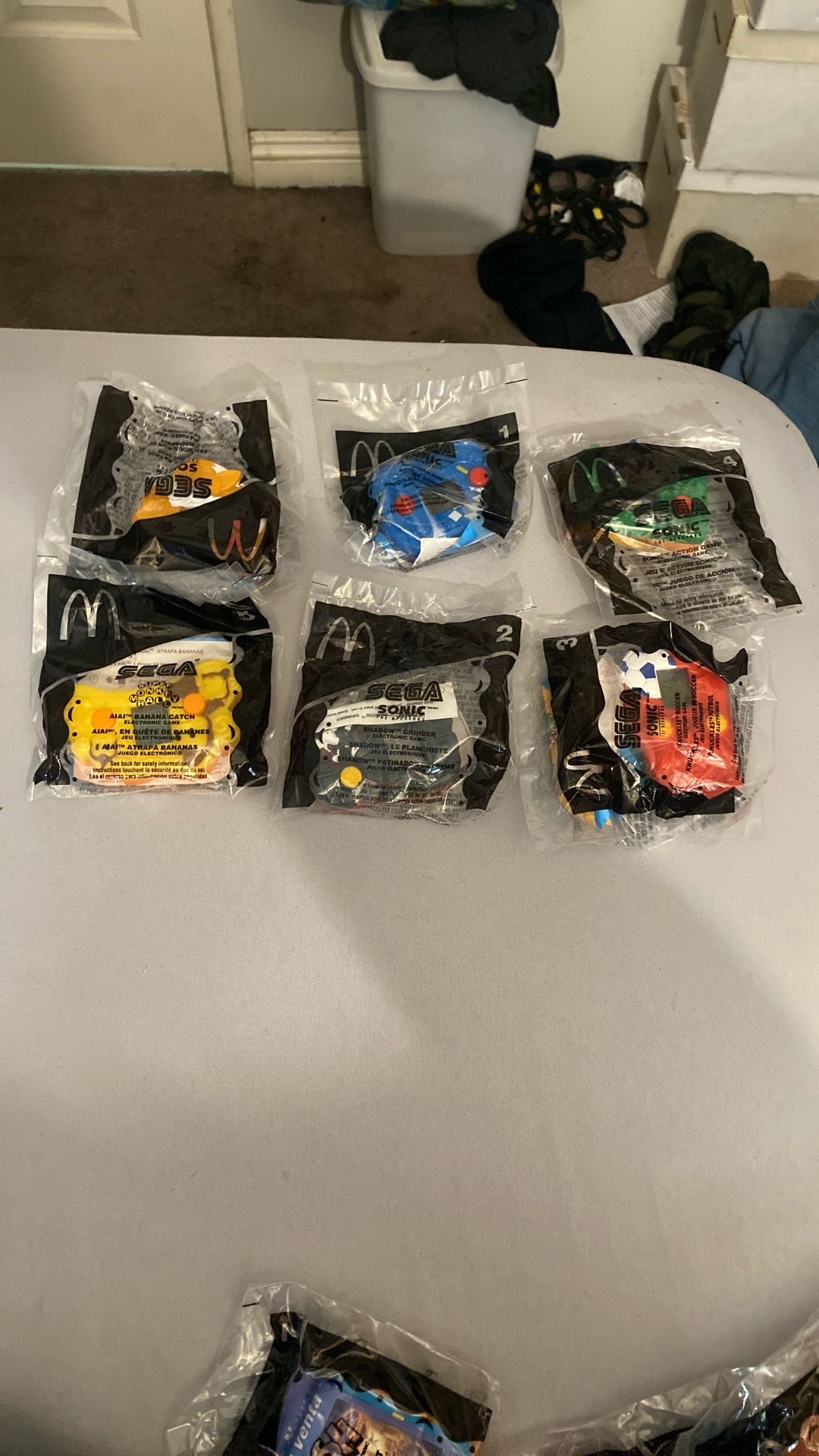 Sonic The Hedgehog Sega Video Game 2003 Kids Meal Toys All Six