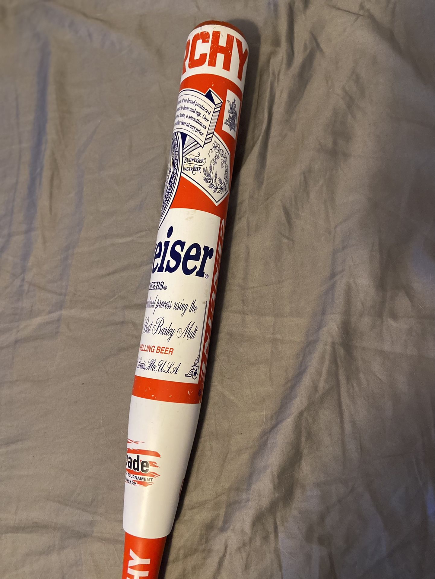 26oz Anarchy Budweiser Slow pitch Softball Bat ASA