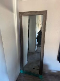 MOVING OUT SALE – Large Wooden Framed Mirror