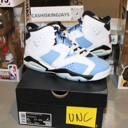 Jordan Retro 6 UNC Size 10.5 Men  6y Brand New Meet Ups at Durango Casino 🎰 ONLY 