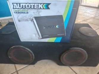 2 10 with 2 6.5 cerwin Vega 2200 w amp in truck box