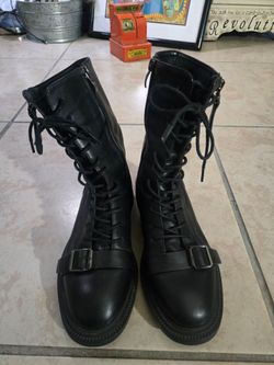 Women leather boots feraguerbe brand (size ?)