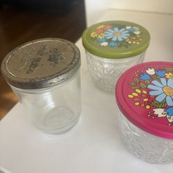 4 Kerr jelly Jars, 9 Ball Jelly Jars