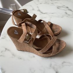 Cork Wedge Sandals - Worn Only Once! 