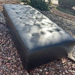 Leather Ottoman  / Chase 