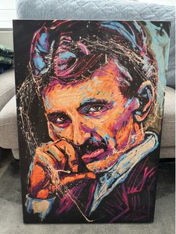 Nikola Tesla Printed Canvas Art